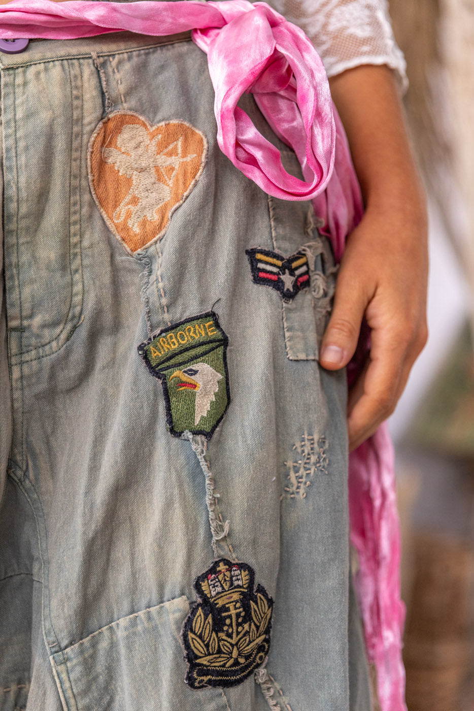 Embroidered Patch Joni Trousers