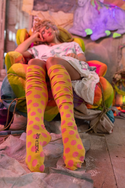Dots Over-the-Knee Socks